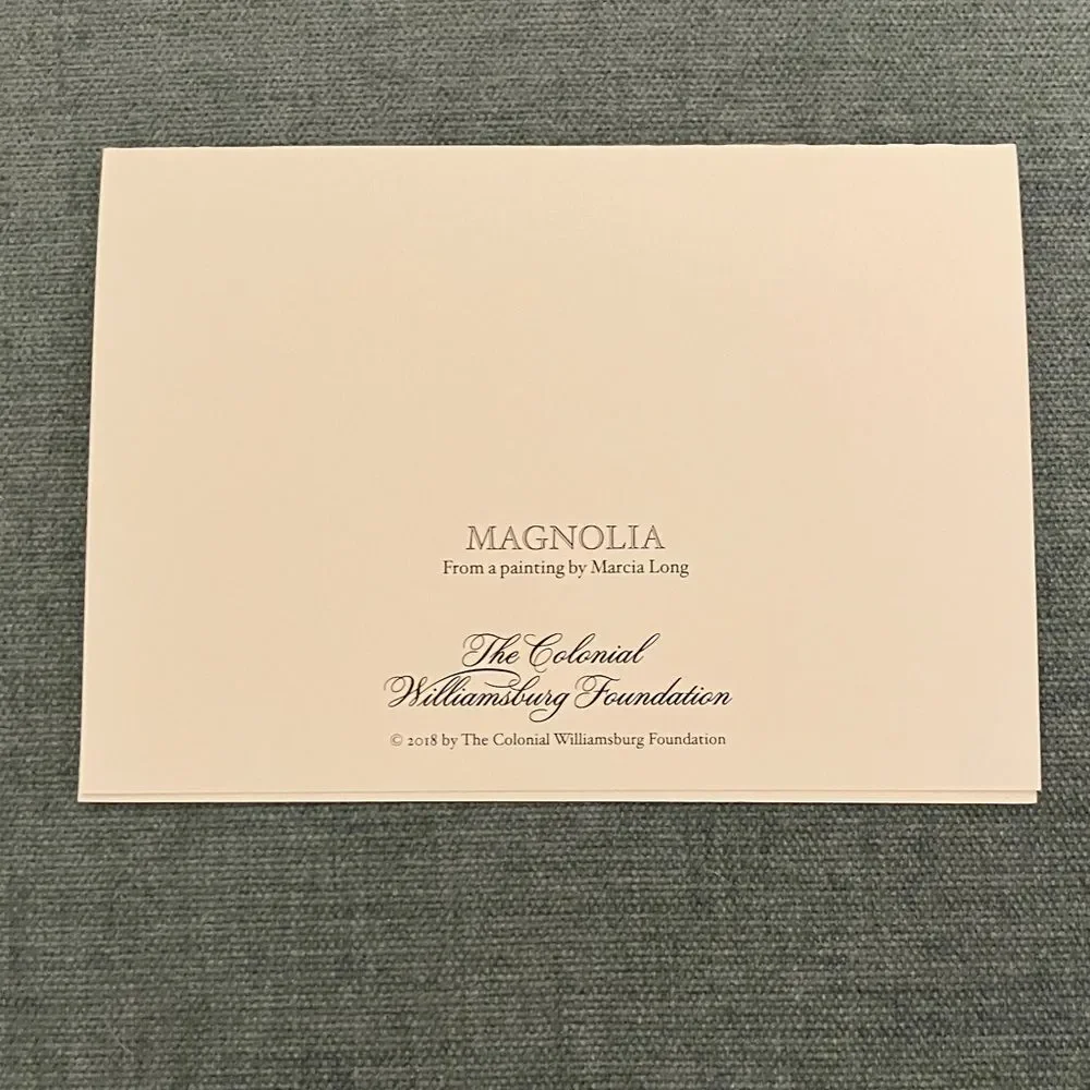 Magnolia The Colonial Williamsburg Foundation Card